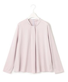 ICB L 【洗える】トリアセサテンスムース ボウタイ風プルオーバー