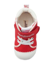 MIKI HOUSE HOT BISCUITS 【11.5-13.5cm】 小花柄 パイピング ファーストベビーシューズ