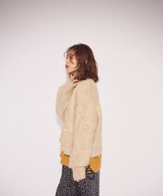 Green Parks 起毛シャギーカーディガン