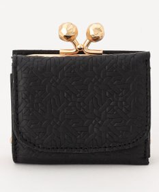 UNBILLION perche 抗菌レザー型押し外がまミニウォレット