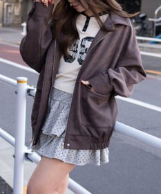 WEGO スウェードポンチジャケット