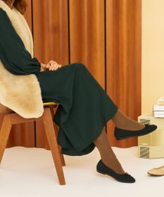 steppi 【洗える/撥水】ラウンド バレエ パンプス