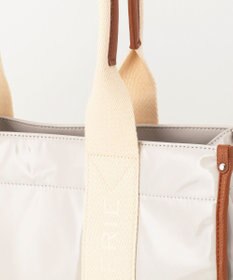 LA BAGAGERIE ソフトエナメル　ロゴテープトートバッグ　Lサイズ