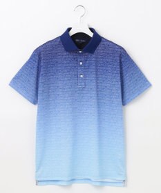 23区GOLF 【MEN】【UVケア/吸水速乾】グラデーションロゴ 半袖ポロシャツ