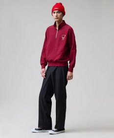 J.PRESS MEN 【J.PRESS ORIGINALS】【UNISEX】Polyester Sharkskin Piped Stem Nontuck Slacks