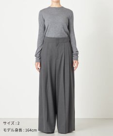 NAVE 【Nave・洗える】2WAYツイル ワイドパンツ
