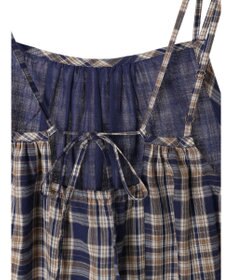earth music&ecology マドラスチェックキャミワンピース