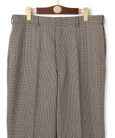 J.PRESS MEN 【J.PRESS ORIGINALS】【UNISEX】Wool Polyester Gunclub Check Piped Stem Nontuck Slacks