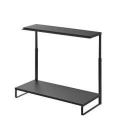 tower モニター上下ラック タワー 2段 ブラック