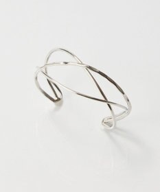 Phoebe グリッターワイドカフバングル シルバー