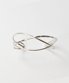 Phoebe グリッターワイドカフバングル シルバー