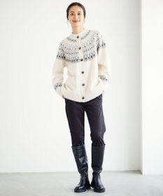 J.PRESS LADIES S 【洗える】AIRDUROYストレッチ パンツ