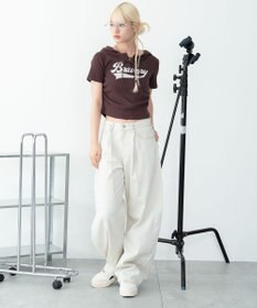 WEGO ワイドカーブスウィッチングパンツ