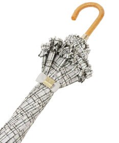 MOONBAT 【晴雨兼用日傘】LANVIN en Bleu (ランバン オン ブルー) 長傘 ドビーフリル 遮光 遮熱 UV