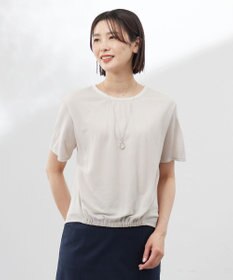 J.PRESS LADIES S 【洗える】ミラノ風天竺シアー カットソー