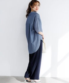 23区 L 【Lサイズ限定】リラックスシルエット スキッパーシャツ