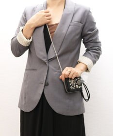 UNBILLION ペルケ perche / マルチスタッズジャバラチャームウォレットショルダー