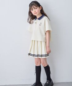 ANY KIDS 【洗濯機可能/吸汗速乾】ドライタッチ ショート丈ポロシャツ