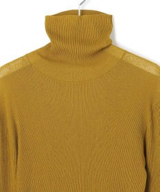 23区 【SLOW/一部店舗限定】シアーリブ タートルネックニット