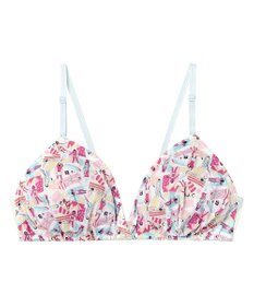 une nana cool MADE WITH LIBERTY FABRIC 【綿混】ノンワイヤーブラ