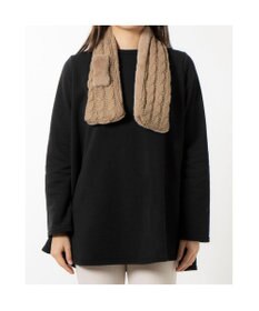 UNBILLION カシュネ cache nez / ニット×フェイクファーマフラー