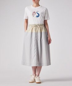 Paul Smith タスランナイロン フレアスカート