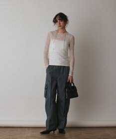 GRACE CONTINENTAL シアーレースカットトップ