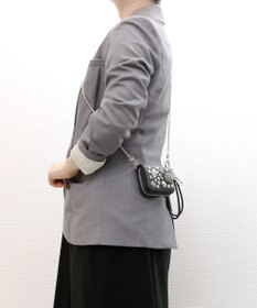 UNBILLION ペルケ perche / マルチスタッズジャバラチャームウォレットショルダー