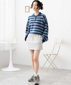 WEGO ボーダーニットポロ