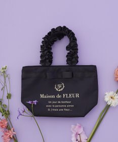Maison de FLEUR ブランドロゴフリルハンドルトートSバッグ
