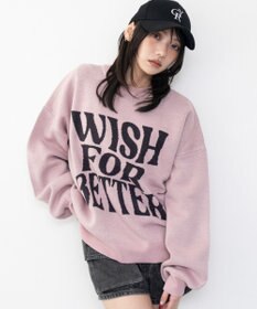 WEGO グラフィックニットプルオーバー