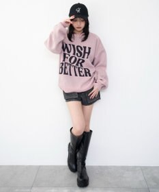 WEGO グラフィックニットプルオーバー