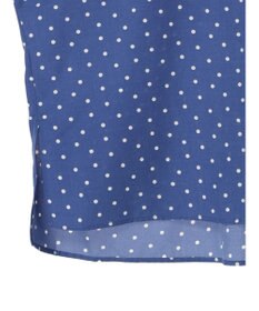 Green Parks ドット柄タックスリーブブラウス