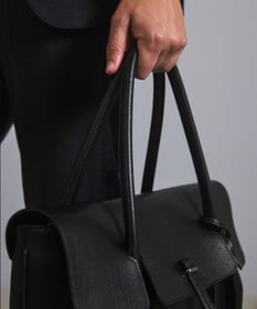 GOTAIRIKU 別注/日本製【PELLE MORBIDA×GOTAIRIKU】レザー フラップトートバッグ