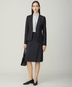 ICB ストレッチジョーゼット ボウタイライク ブラウス