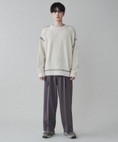 WEGO トロミ　ベルト付きワイドスラックス