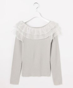 Feroux 襟フリル ニット