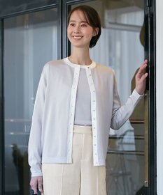 自由区 【XSサイズ～/洗える/セット可】シャインハイゲージ カーディガン