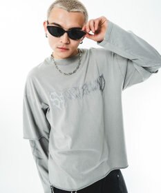 WEGO 【ユニセックス着用ITEM】ブリーチレイヤードグラフィックT（LS）