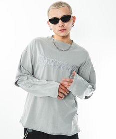 WEGO 【ユニセックス着用ITEM】ブリーチレイヤードグラフィックT（LS）