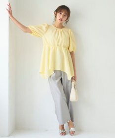 Feroux 【洗える】セミワイド パンツ