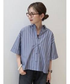 AMERICAN HOLIC イージーケア５分袖バックタックシャツ