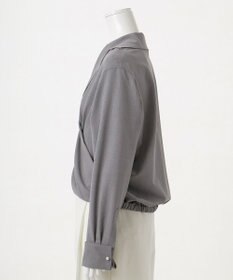 23区 L 【エステータ】ウールシルクギャバジン テーラードブラウス