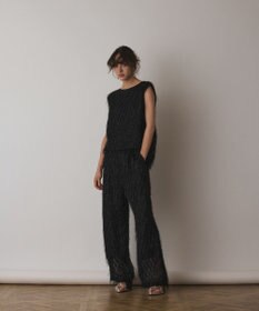 GRACE CONTINENTAL フリンジギャザートップ