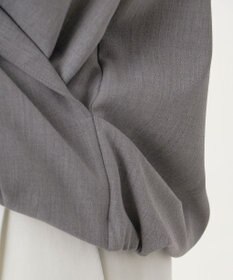 23区 L 【エステータ】ウールシルクギャバジン テーラードブラウス