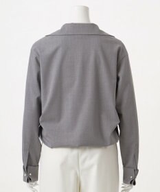 23区 L 【エステータ】ウールシルクギャバジン テーラードブラウス