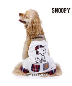 PET PARADISE スヌーピー オーバーオール 【中型犬】