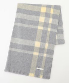 自由区 カシミヤビッグチェック ストール