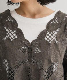 Green Parks レースカーディガン