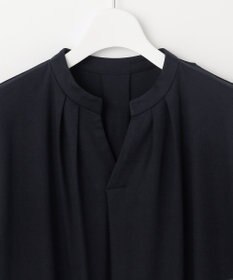 J.PRESS LADIES 【接触冷感・UVケア】コンパクトコットンスムース バンドカラー ワンピース